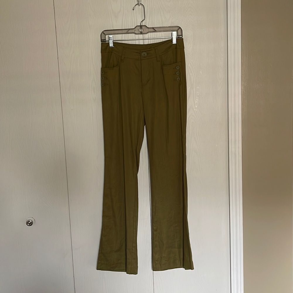 Cabi Charlie Mid Rise Wide Leg Trousers, Size 2